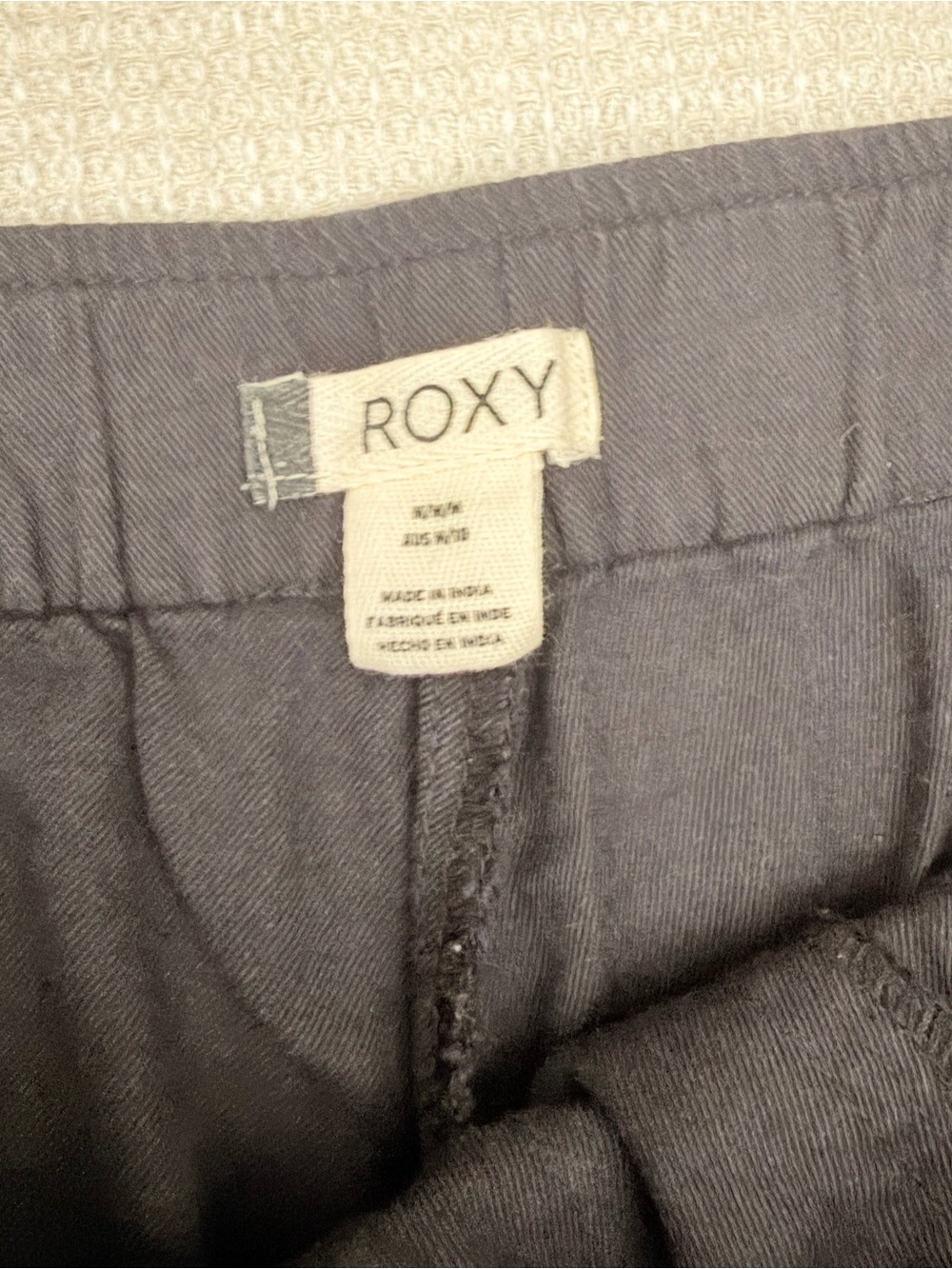 Roxy Black Women's surf beach Drawstring Shorts - Picture 3 of 3